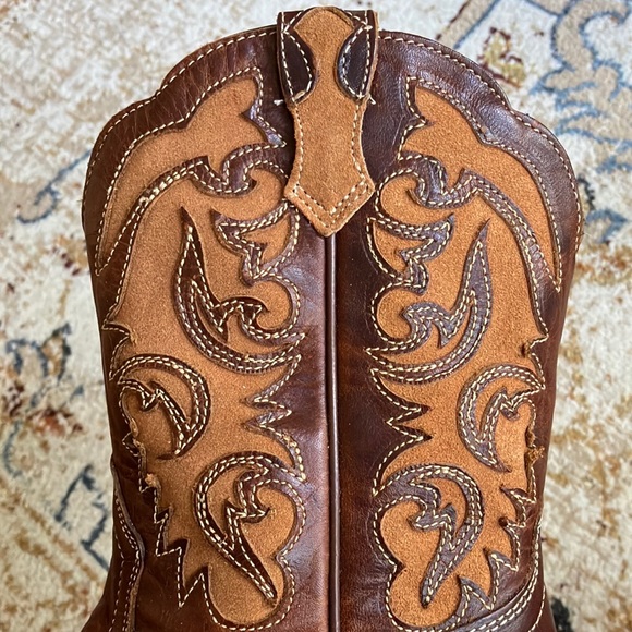 Ariat Shada Leather Western Mid-Calf Cowboy Boots 6.5 EUC - Picture 8 of 13